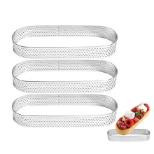 430冲孔不锈钢慕斯塔圈法式蛋糕模具 带孔水果挞新品挞圈模具套装