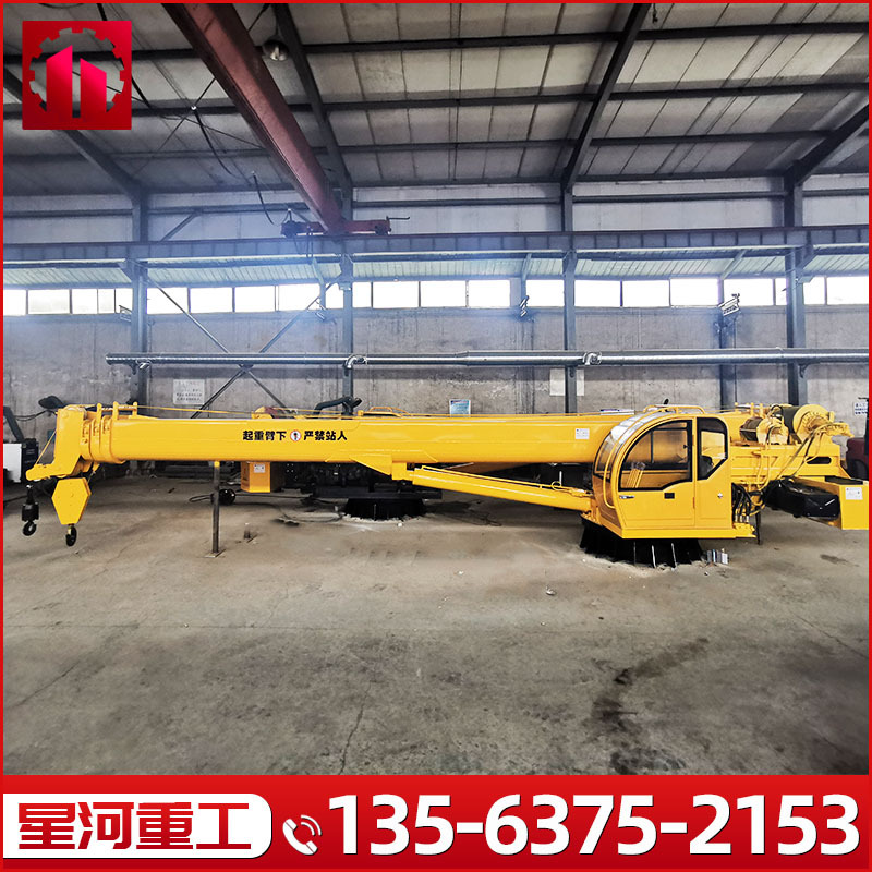 船用伸缩臂起重机 12吨船式吊 遥控操作固定式起重机码头吊