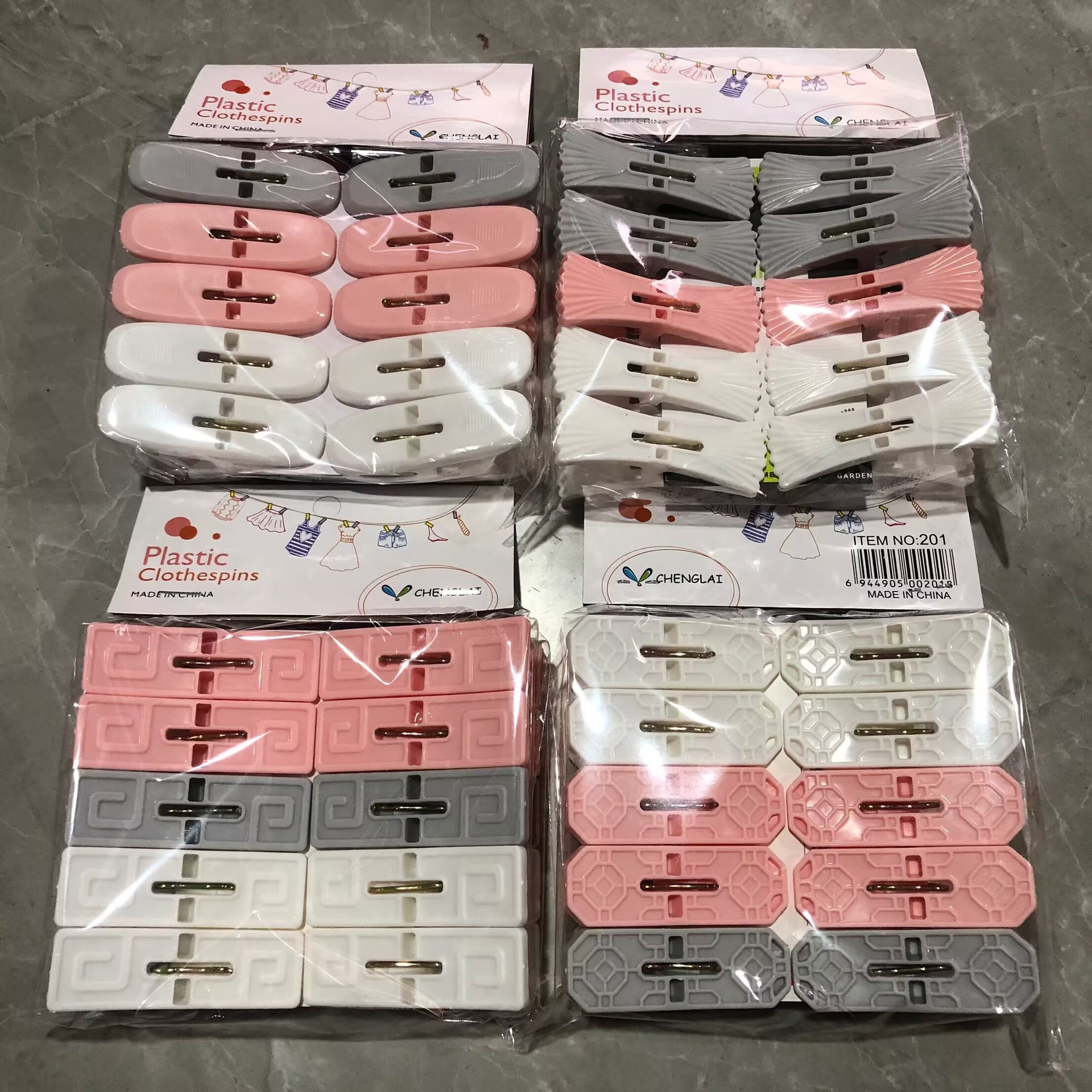 10 piezas de pinzas de plástico para ropa, pinzas de resorte, pinzas de ropa antideslizantes para el balcón del dormitorio, clips de fijación de ropa interior colorida, modelos de comercio exterior