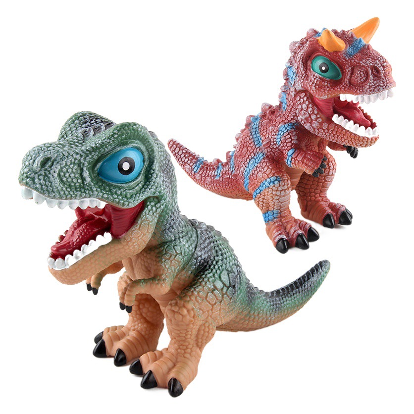 Jurásico animal sonará simulación Tyrannosaurus pterosaurus pellizco llamado dinosaurio de goma suave modelo de decoración animal