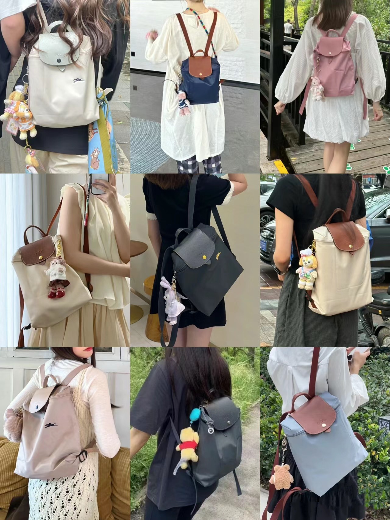 High quality classic ecological backpack, capacious waterproof bag, with embroidery