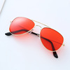 Children's trend metal fashionable glasses solar-powered, sunglasses, wholesale