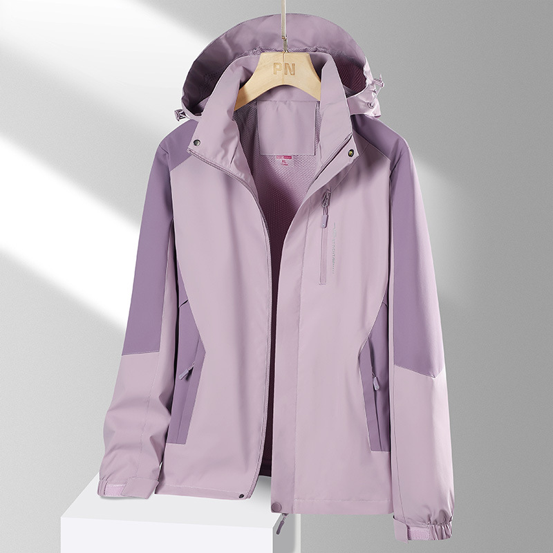 2024 primavera y otoño chaqueta de pareja delgada deportes al aire libre hombres y mujeres pareja chaqueta impermeable a prueba de viento