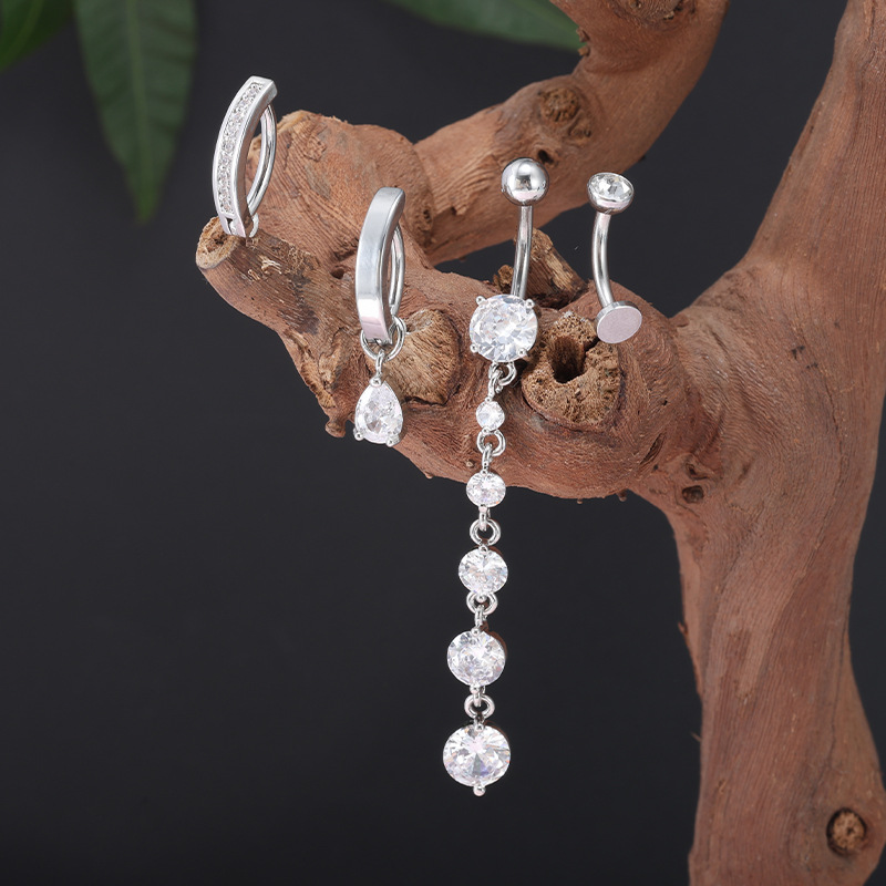 Labret piercing jewelry detail image