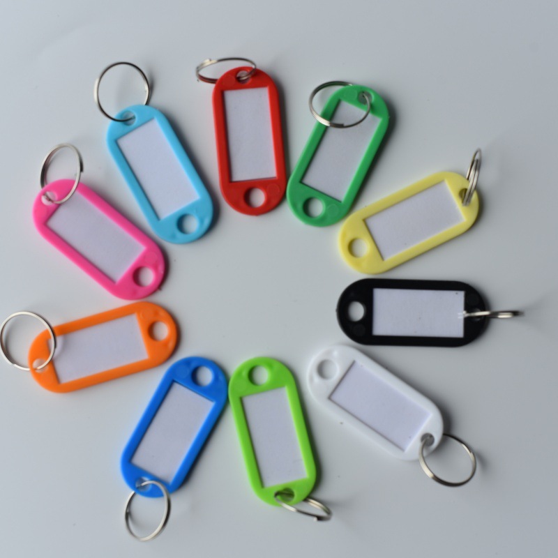 全新PP塑料可写钥匙牌记号牌行李标签牌 创意彩色分类牌