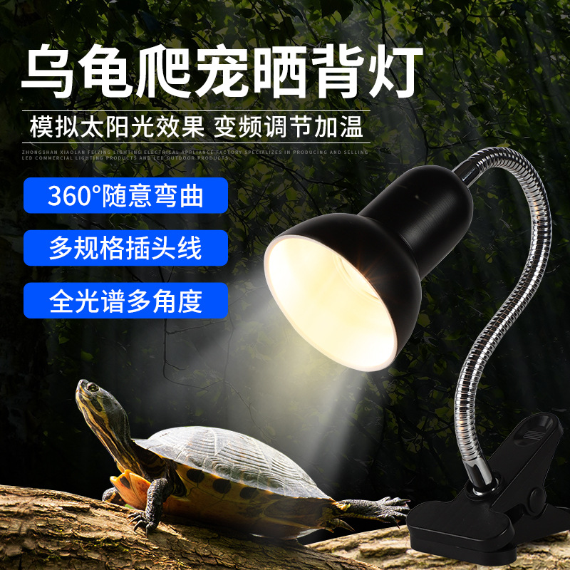 烏龜曬背燈定時調光燈爬寵燈多角度調節加熱保溫燈養殖取暖燈