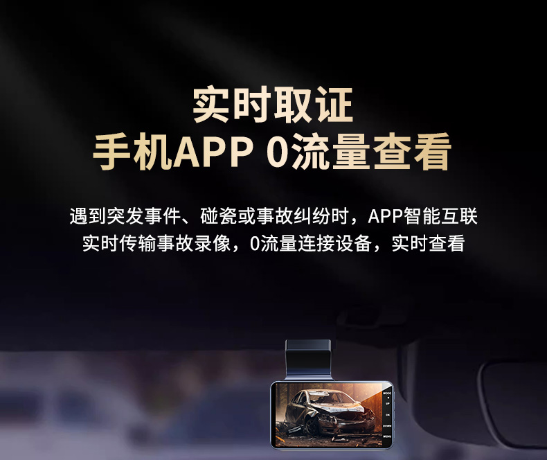 Dash Cam HD Night Vision 360° Panorama 4K Front and Rear Recording