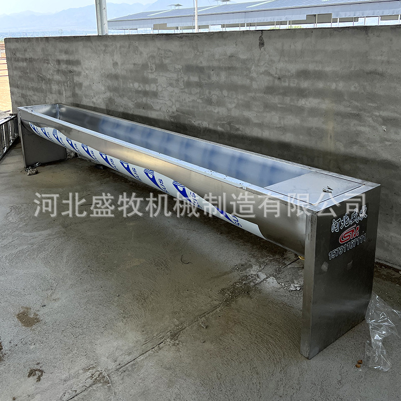 多种型号电加热饮水槽自动补水恒温饮水槽牛羊养殖不锈钢水槽定制