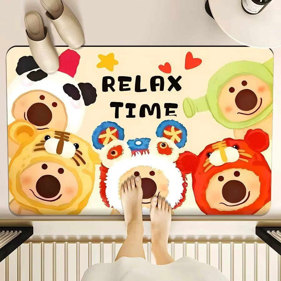 Капибара диатомовая грязь стиль коврик для ванной комнаты коврик для дома дверной коврик для туалета всасывающий коврик для ног