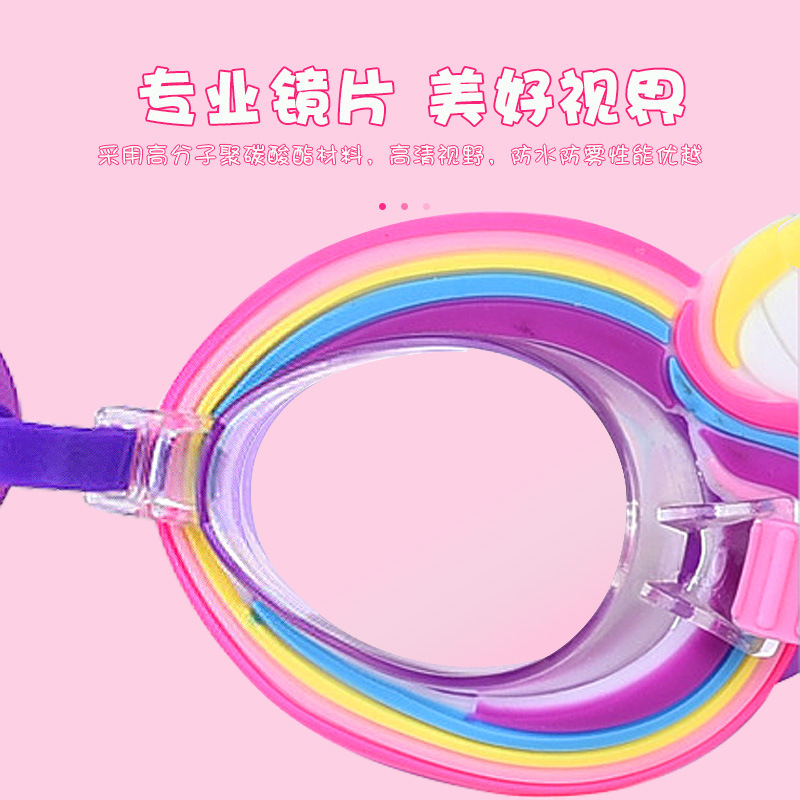 Gafas de Natación Infantiles para 3 Años, Impermeables y Antiempañantes, Visión HD para Natación