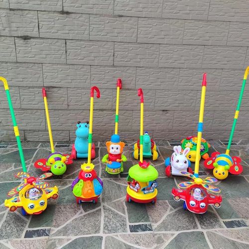 儿童推推乐动物玩具1-3岁宝宝推车走路学步神器带响铃推车玩具