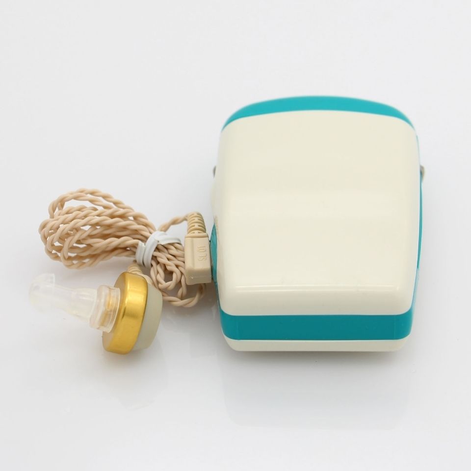 El comercio exterior transfronterizo de los ancianos tipo caja audífonos tipo batería cable de gran volumen de alta potencia audífonos audífonos de doble oído genuinos