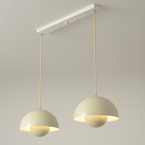 Danish designer bud chandelier macaron three-head dining room lamp Nordic modern minimalist bedroom bedside small chandelier