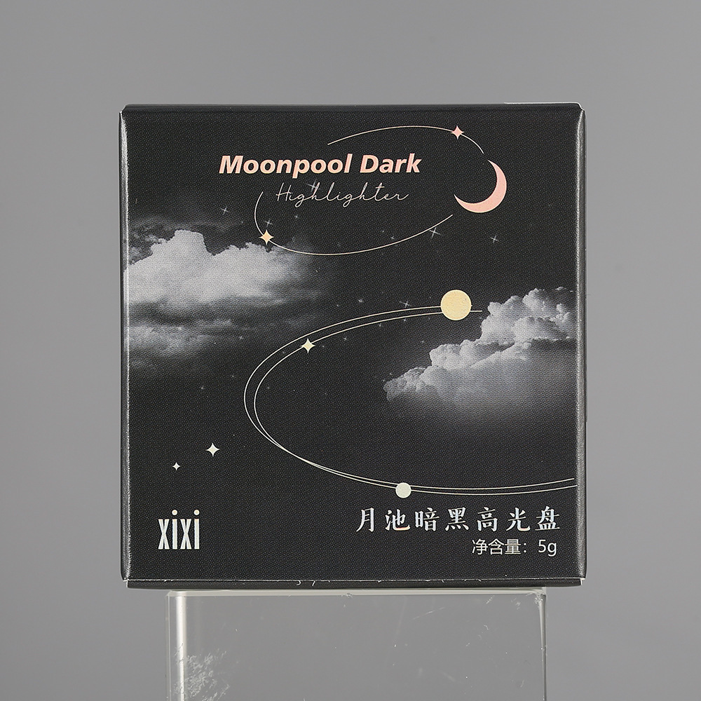 xixi Moon Pool Dark High-gloss Powder Plate, mashed potato texture, pearlescent small diamond fine sparkle, brightening the sleeping eye, single color Eyeshadow undefined