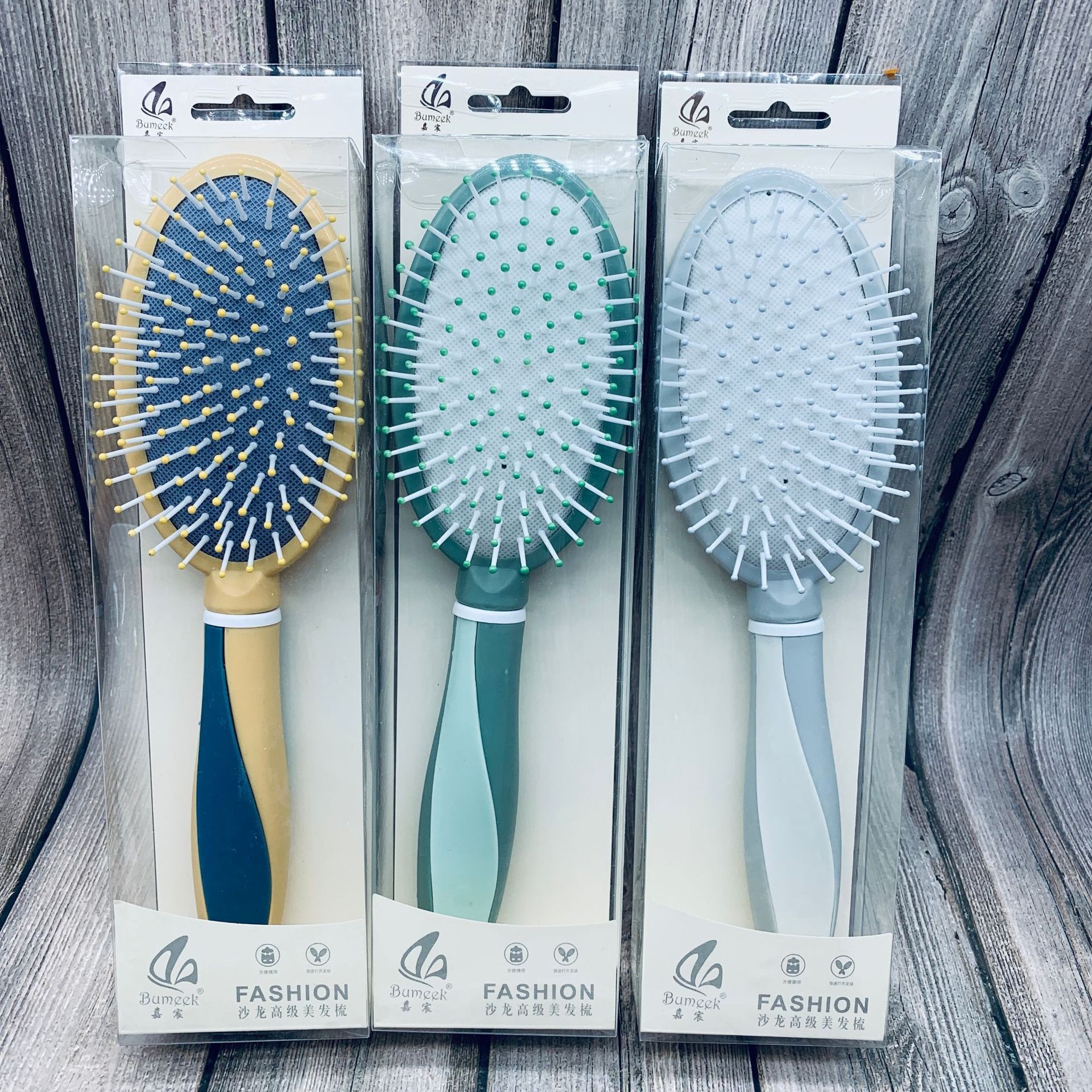 Peine masaje cuero cabelludo cojín aire profesional