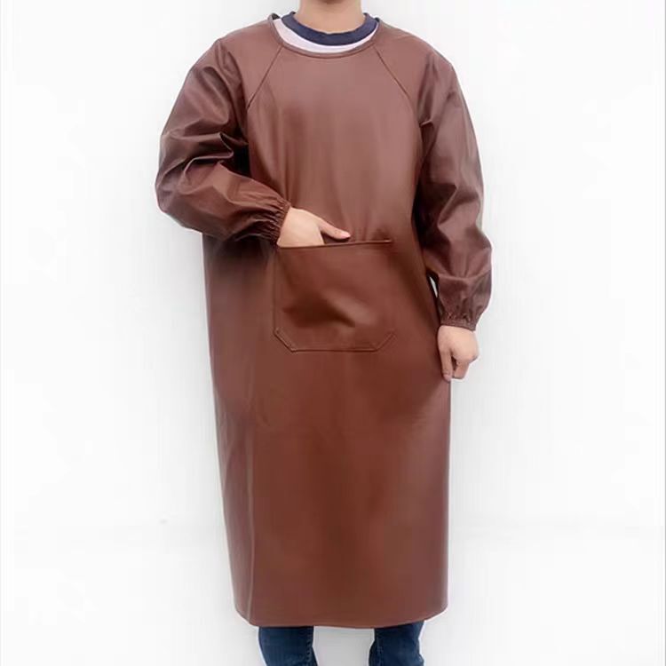Pu Soft Leather Apron, Waterproof Smock, Thickened and Stain-Resistant Workwear, Kitchen and Catering Special Wear, Factory Direct Sale, Reverse-Wear Smock Pu Soft Leather Apron, Waterproof Smock, Thickened and Stain-Resistant Workwear, Kitchen and Catering Special Wear, Factory Direct Sale, Reverse-Wear Smock