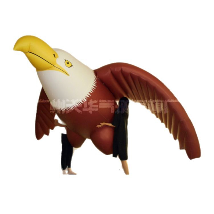Personalizado publicidad inflable dibujos animados aire flotante modelo inflable volando desfile gigante águila aire flotante globo