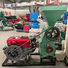 12马力柴油机带玉米脱皮制糁机250-300KG 产量小麦脱皮机水稻碾米