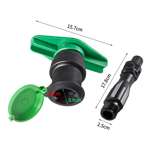 6-minute thread quick water valve, plastic faucet, convenient extraction of water plug, irrigation tool, valve water dispenser
