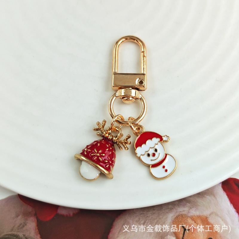 圣诞节钥匙扣礼物盒合集可爱卡通雪人钥匙链创意挂饰饰品包包挂件|undefined