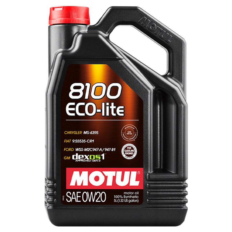 摩特机油 MOTUL 8100 0W-20 5升 原装进口全合成汽车发动机润滑油