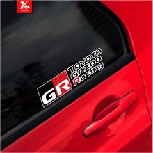 适用于丰田高性能GR部门改装装饰个性车窗车尾遮挡划痕贴纸GAZOO