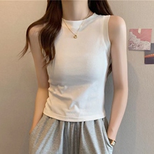 遮副乳工字背心女夏季宽松休闲打底内搭上衣正肩圆领无袖吊带坎肩