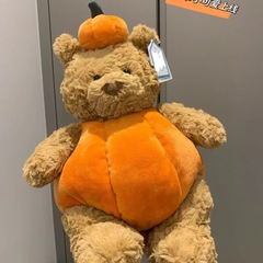 Jellycatバーゼル熊かぼちゃ服可愛いぬいぐるみ新品ぬいぐるみハロウィーン人形祝日プレゼント