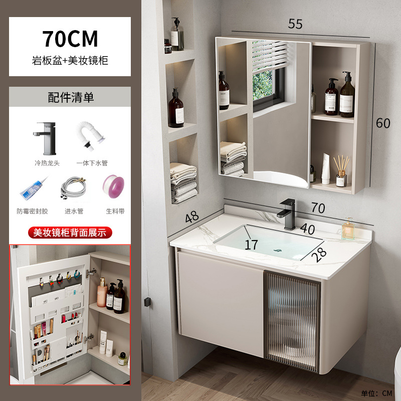 Espacio de aluminio cuarto de baño combinación Hotel Roca Placa de lavado integrado mesa de lavado baño lavabo cuenca transfronteriza