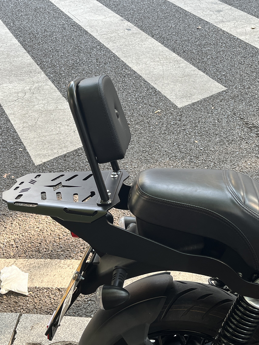 Suitable for At150 Automatic Motorcycle Yg150-22K Modified Accessories Rear Shelf Backrest Bumper Block