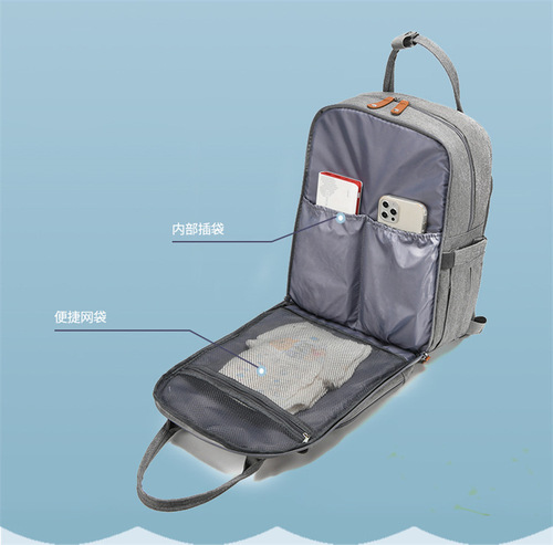Cross-border new style bed bag mom bag waterproof wear-resistant detachable baby bag dual-shoulder travel outdoor large capacity backpack
