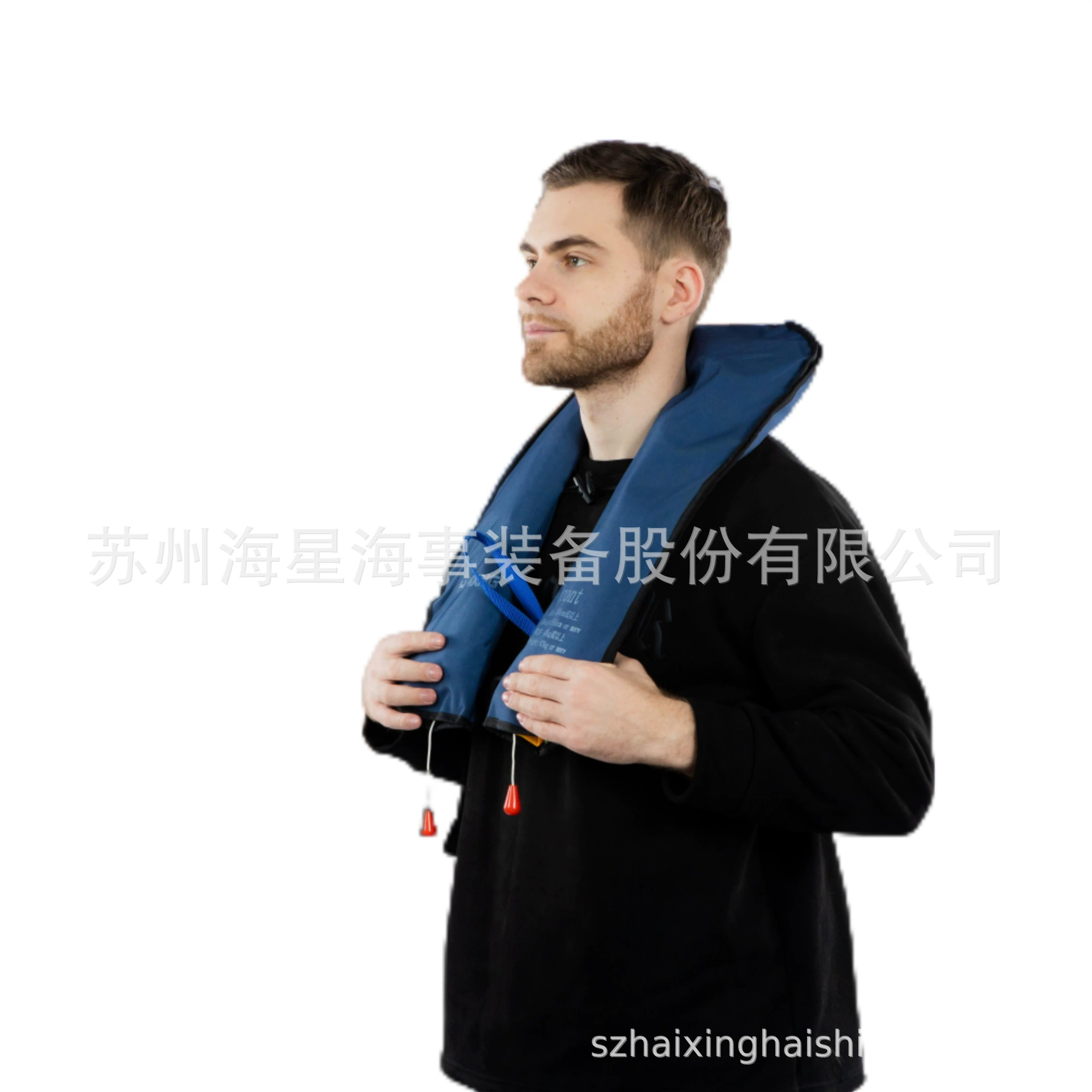 Оптовая продажа от производителя HXY-A7, спасательная куртка с двойной подушкой безопасности, расширение воздуха, автоматический выпуск, когда падает, поддерживает маркировка и печать