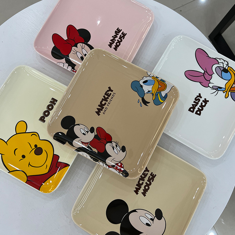 Ceramic cartoon tableware for feeding, dinner plate, Donald Duck