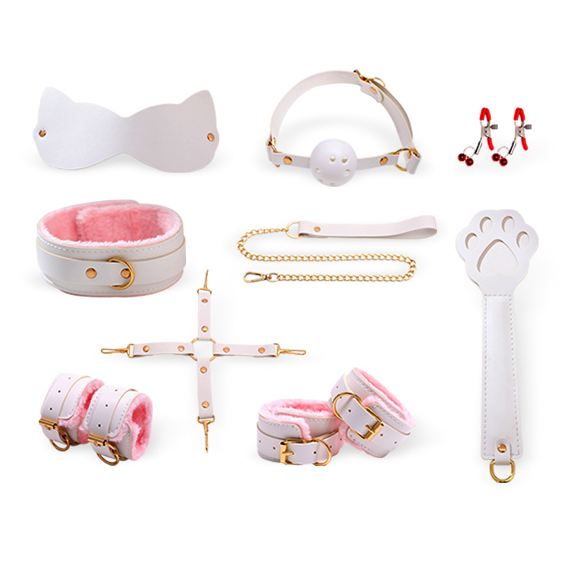 Juegos de selección de polvo y blanco sintético bondage SM juguetes alternativos de coquete para adultos