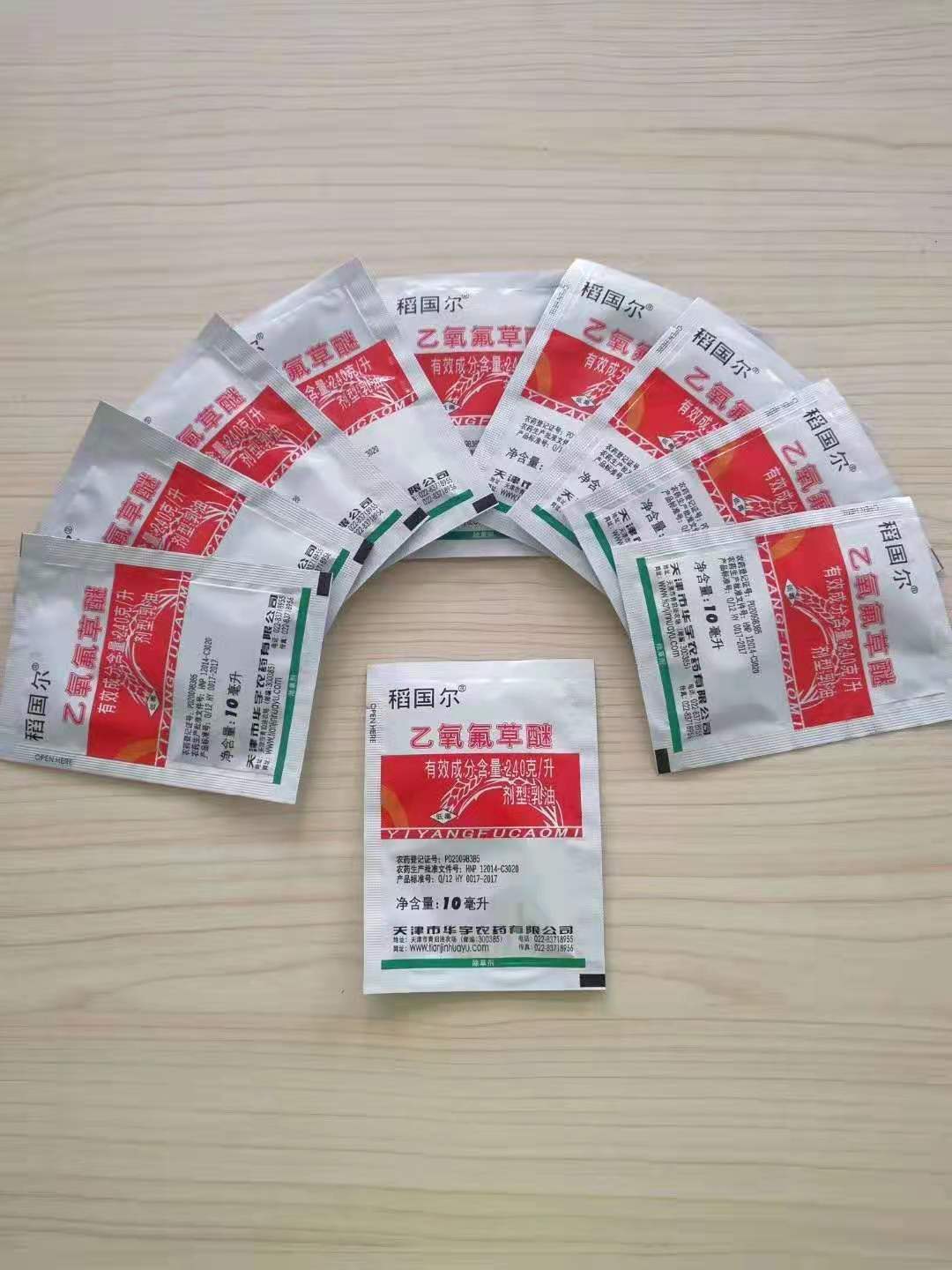 24%乙氧氟草醚稻国尔天津华宇10毫升*400包