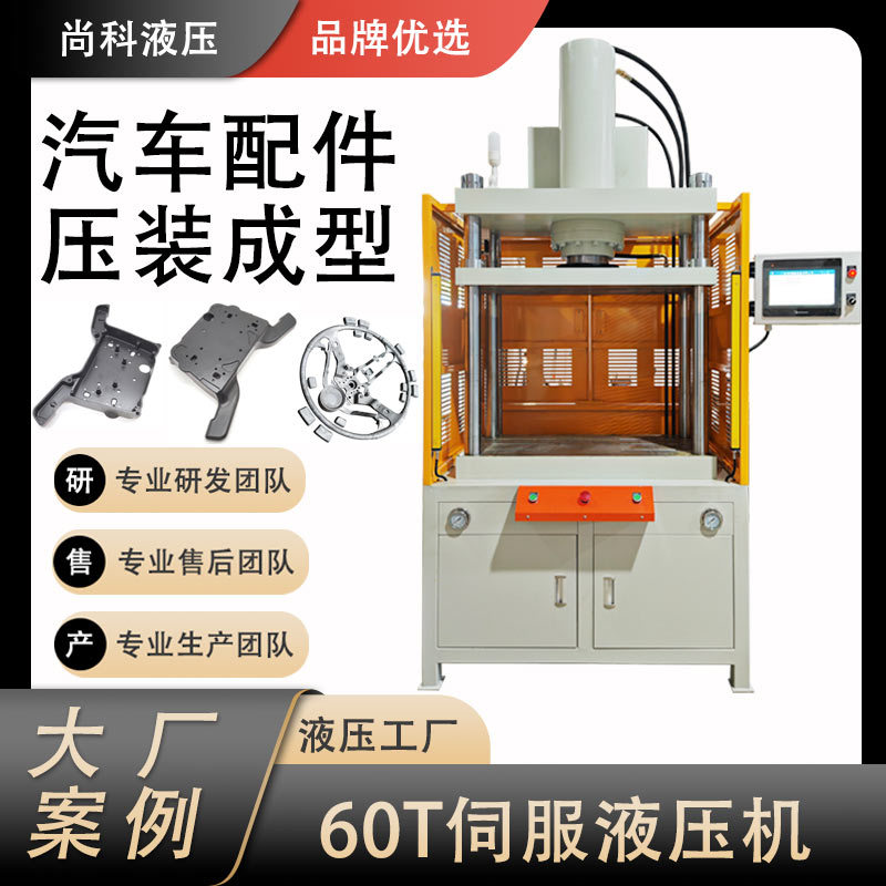 工厂直销汽车配件压装机 五金件铆压冲压机10-100T定制伺服液压机