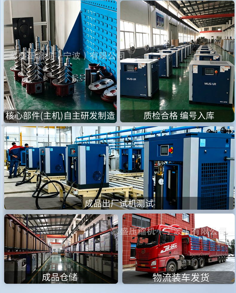 Permanent magnet variable frequency screw air compressor 15kw22kw, exclusively for cross-border supply, low-noise large industrial-grade air pump air compressor