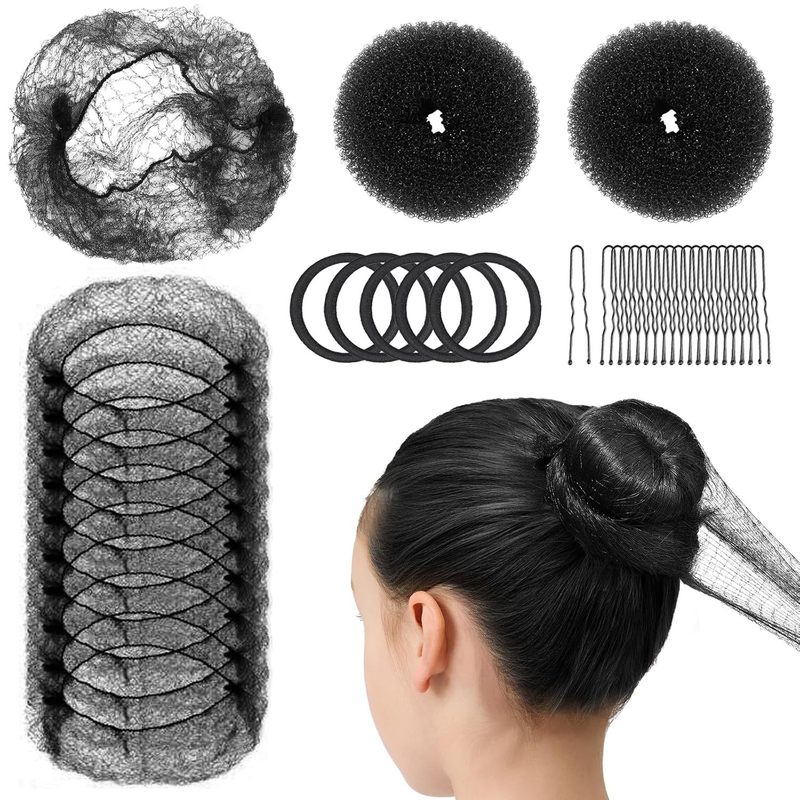 ヘア用品のヘアアイロンセットの髪の針の団子の頭のつぼみの髪の形の理髪道具|undefined