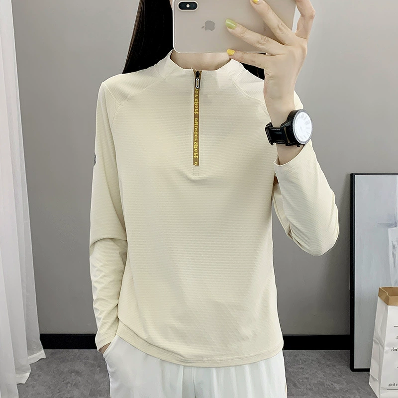 На открытом воздухе быстрая сухая одежда для женщин с длинными рукавами весной и осенью