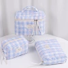 Blue quilted square pattern