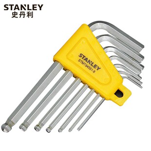 StanLey 7-piece Set of Metric Short HandLe BaLL Head HexagonaL Wrench STMT94551-8-23 L-shaped Wrench