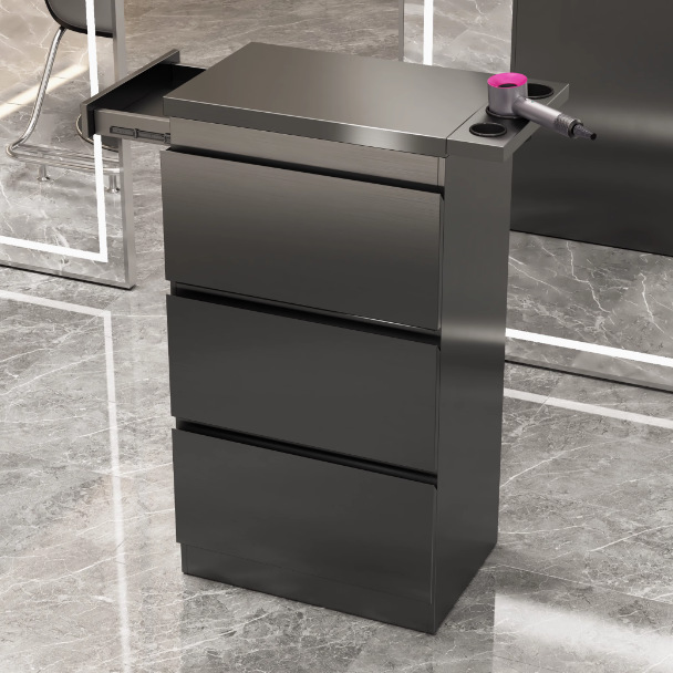 美发店不锈钢剪发柜子发廊储物架小柜推车简约理发店工具柜包邮