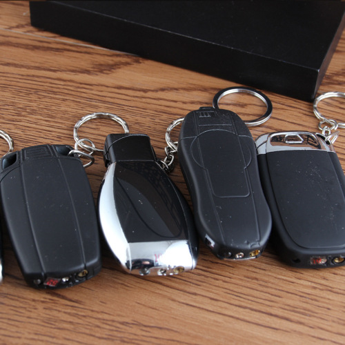 Internet celebrity windproof straight car key inflatable lighter creative personalized gift ultra-thin new and unique fashion gift