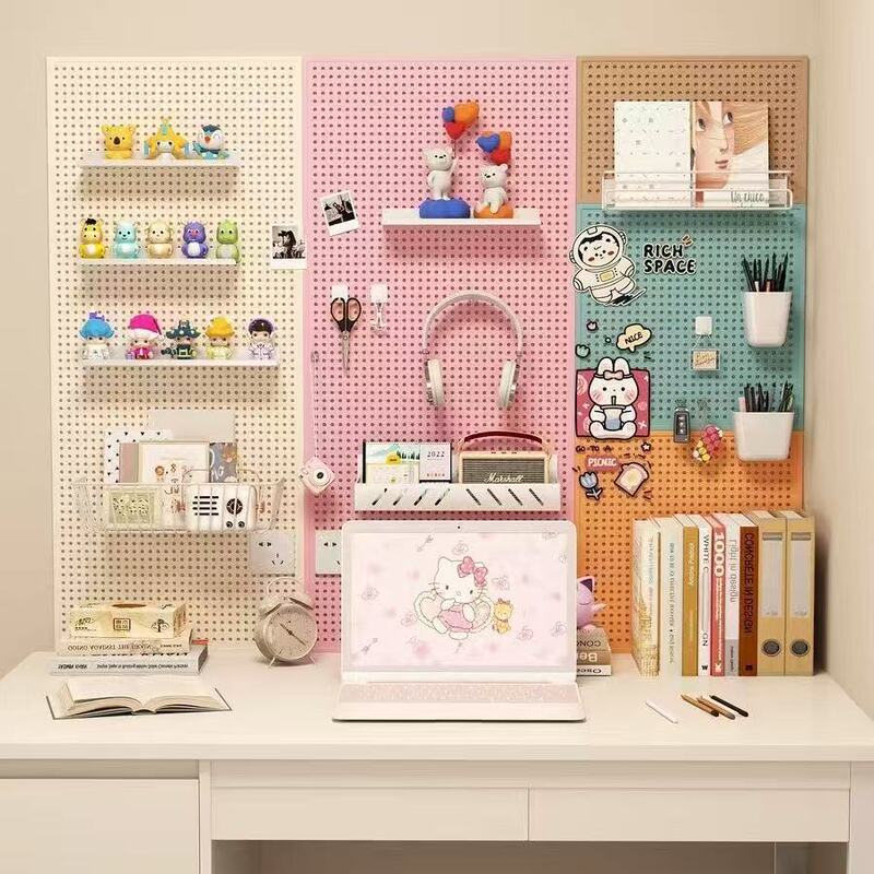 Pegboard No-Drill Storage Wall Shelf Entryway Desk Wall Display Metal Design Wall-Mounted Magnetic Pegboard No-Drill Storage Wall Shelf Entryway Desk Wall Display Metal Design Wall-Mounted Magnetic