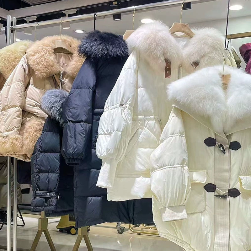 Ou Zi Pai 25, зимняя короткая съемная подкладка из кроличьего меха, воротник из лисьего меха, брендовый мех, скидка, живые поставки