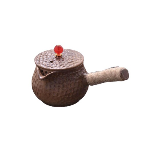Firewood-fired teapot large lifting beam pumpkin pot Chinese retro warm teapot outdoor camping teapot tea cup