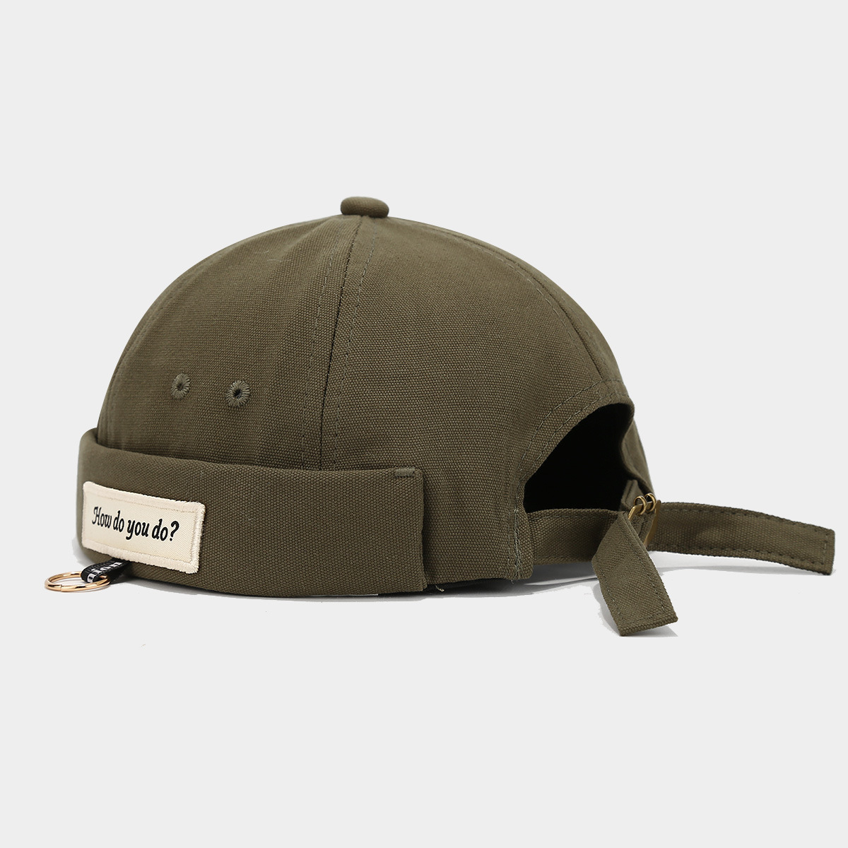 Sombrero de mujer de Moda de Primavera nuevo sombrero de melón retro sin ala estilo coreano versátil sombrero de piso de los hombres de la calle hip hop yuppie sombrero