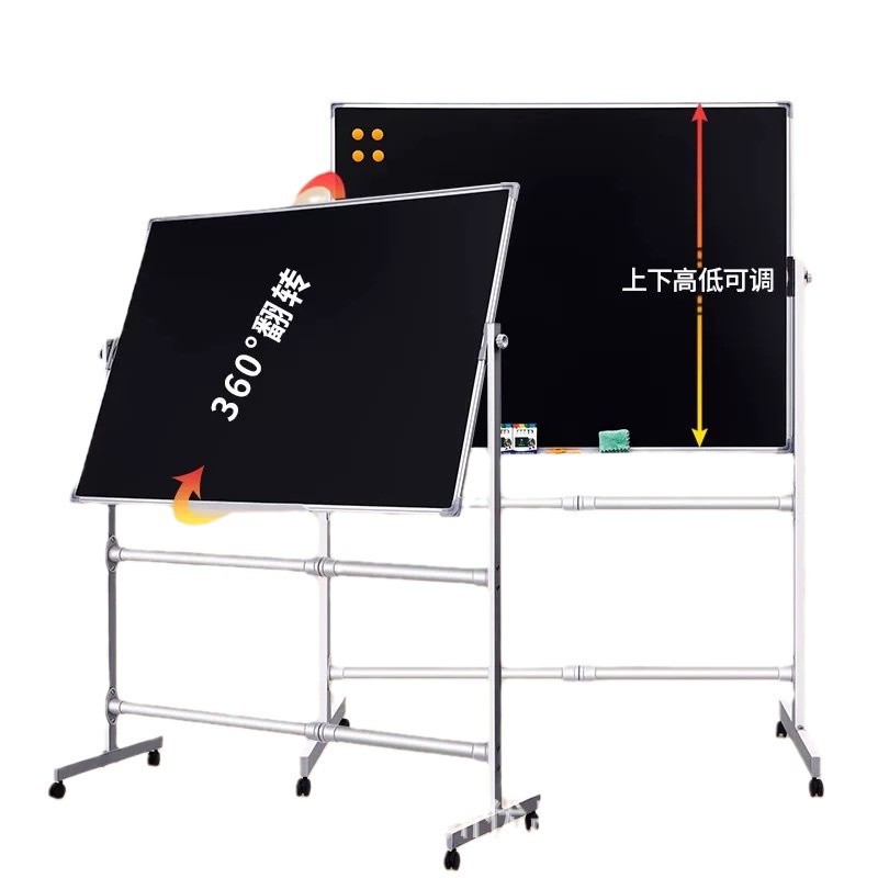 Tablero negro portátil de soporte tablero blanco y verde tiza borrable tablero de escritura de escritura de escritura de oficina hogar multi-escena muestra tablero de adsorción magnética