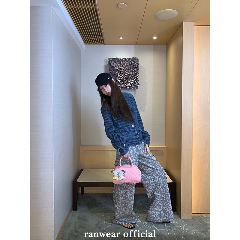 Ranwear 人气王！老钱调风 b*v小众复古牛仔小香外套短款立领夹克|undefined