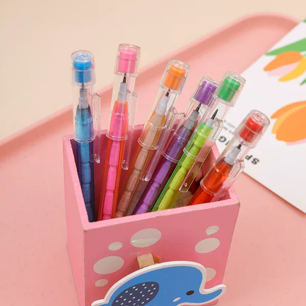 Creative Transparent Pencil 9 Egg Pencil Pencil Student Prizes Pencil with Eraser Stationery Store Supplies